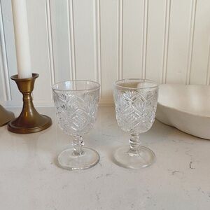 Antique Cordial Glasses